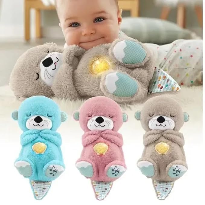Peluche relajante para bebé que simula respiracion ( nutria gris ) - additional image 12