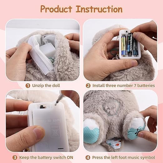 Peluche relajante para bebé que simula respiracion ( nutria gris ) - additional image 13