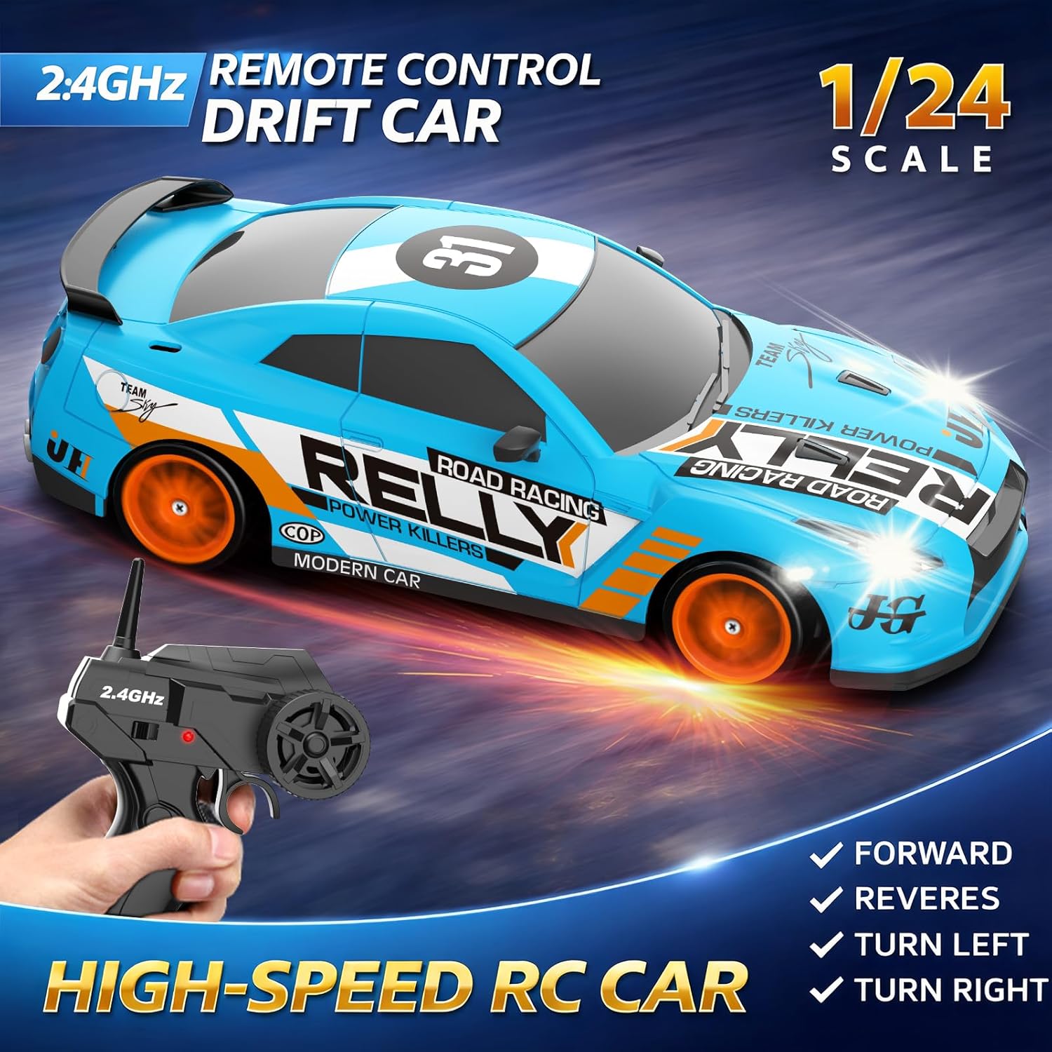 Coche teledirigido drift 1:24 GTR - additional image 10