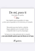 Dedicatoria De mi , para ti